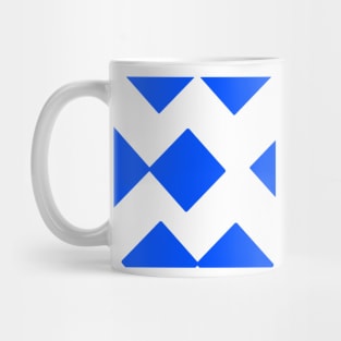 Blue Diamond Squares Mug